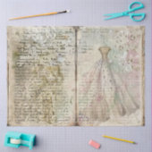 裁縫ジャンクジャーナルシリーズデザイン#8 薄葉紙 (クラフト)