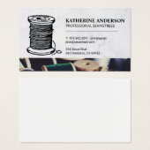 裁縫スレッドスプールロゴ (正面&裏面)