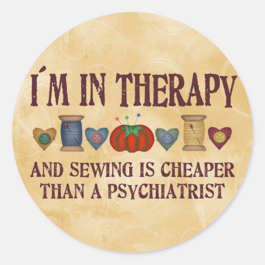 裁縫セラピー ラウンドシール (正面)