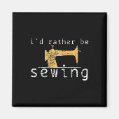 裁縫ソーおもしろいことわざギフト マグネット (正面)