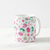 裁縫タイムマグ コーヒーマグカップ (正面右)