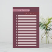 裁縫チェックリストナス (スタンド正面)