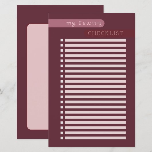 裁縫チェックリストナス (正面/裏面)