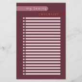 裁縫チェックリストナス (正面)