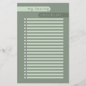 裁縫チェックリスト (正面)