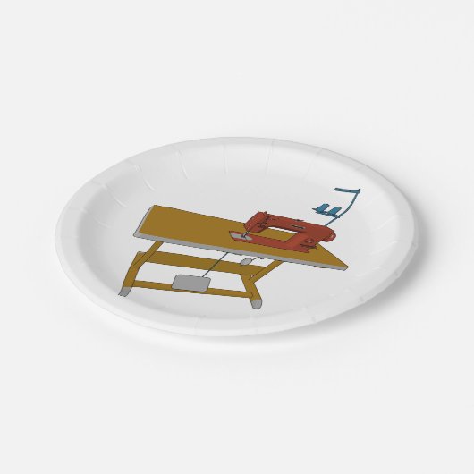 裁縫テーブル及び機械シーストレス紙プレート ペーパープレート (アングル)