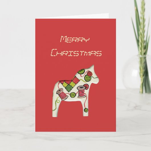 裁縫テーマクリスマスカード シーズンカード (正面)