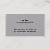 裁縫テーラー変更シンプルニードルグレー 名刺 (裏面)