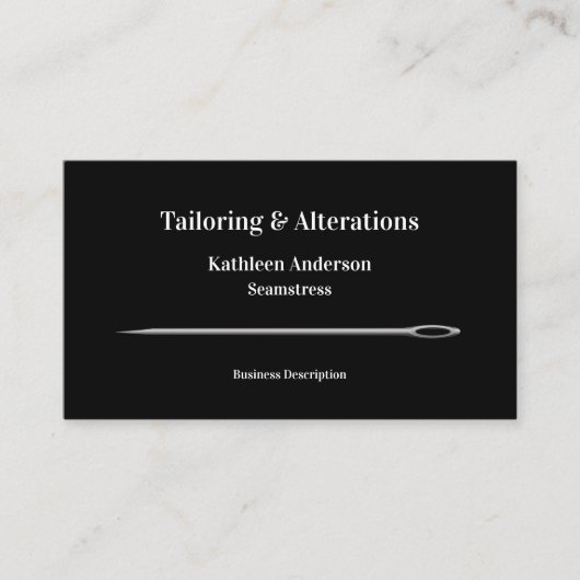 裁縫テーラー変更シンプル針STD 名刺 (正面)