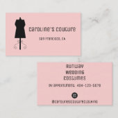 裁縫ドレス型枠名刺 名刺 (正面/裏面)