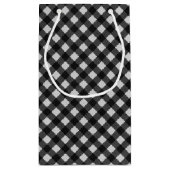 裁縫ニードル誕生日ギンガム スモールペーパーバッグ (裏面)