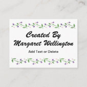 裁縫バスケットビジネス/エンクロージャカード エンクロージャーカード (裏面)