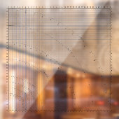 裁縫パターンスカート製図36"グリッドテーブルの固定 ウィンドウサイン (シート2)