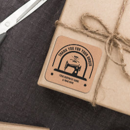 裁縫パーソナライズされたクラフト紙 スクエアシール