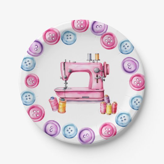 裁縫パーティープレート ペーパープレート (正面)