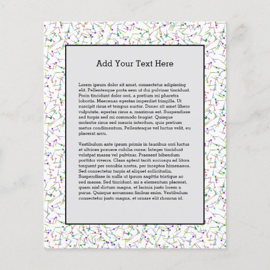 裁縫ピンホワイトドレスメーカーシーパステーラー チラシ (正面)