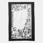 裁縫ファブリックホームデコーアメリカンMoJoキッチントウ キッチンタオル (縦)