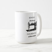 裁縫フォーエバーハウスワークwheneverコーヒーマグ コーヒーマグカップ (正面右)