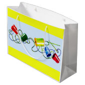 裁縫プリント ラージペーパーバッグ (裏面アングル)