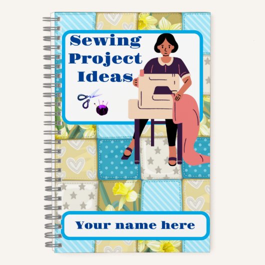 裁縫プロジェクト スパイラルノート ノートブック (正面)