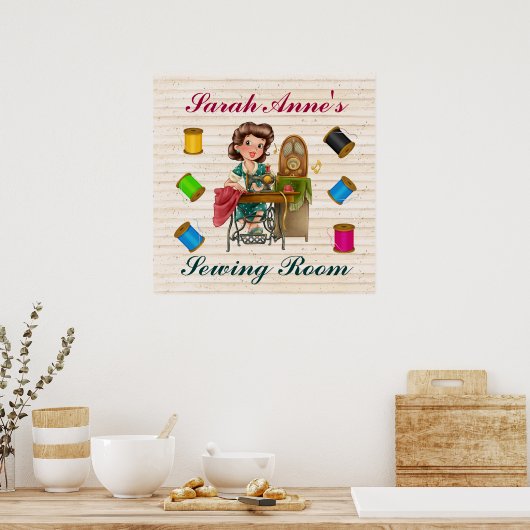 裁縫ポスター – SRF ポスター (キッチン)