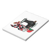 裁縫マシンとキルト ノートパッド (回転)