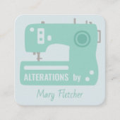 裁縫マシンのシームストレスカスタマイズ名刺 スクエア名刺 (正面)