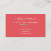 裁縫マシンのシームストレスカスタマイズ名刺 名刺 (裏面)