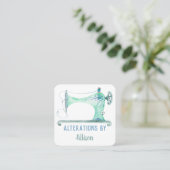 裁縫マシンのシーメストウォーターカラースクウェア スクエア名刺 (スタンド正面)