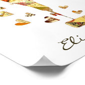 裁縫マシンのパッチワークキルト ポスター (角)