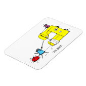 裁縫マシンの漫画マグネット マグネット (左側)