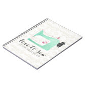 裁縫マシンオンシャビーシックレース&バーラップ ノートブック (左側)