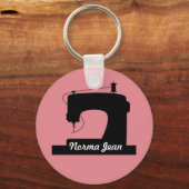 裁縫マシンカスタムの色/文字ライト キーホルダー (正面)