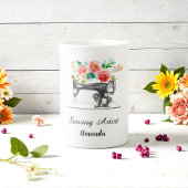 裁縫マシンキルタークレフタードレスメーカー ボーンチャイナマグカップ