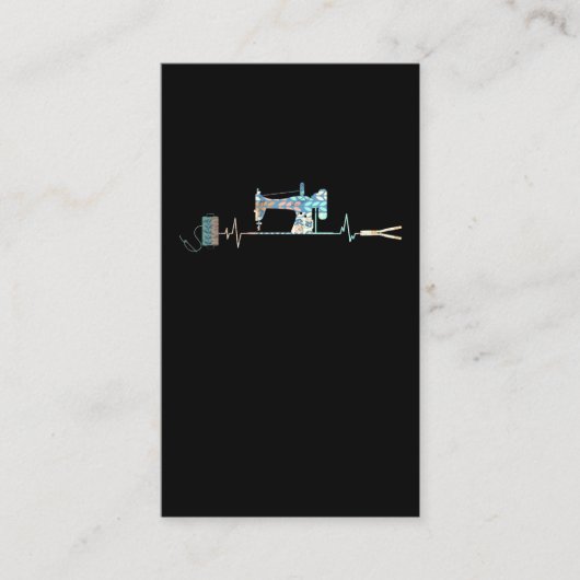 裁縫マシンキルティングハートビート 名刺 (正面)