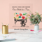 裁縫マシンドレスメーカークラフター引用文 アクリルサイン (ウェディング)