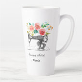 裁縫マシンドレスメーカーテーラーシーストレス カフェラテマグ (右)