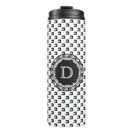 裁縫マシンパターンw/モノグラム・クラフト タンブラー