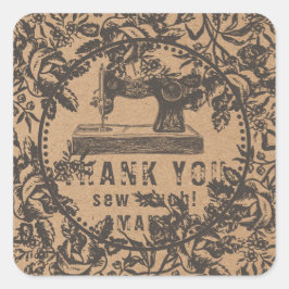 裁縫マシンフローラクラフト紙 スクエアシール