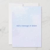 裁縫マシンヴィンテージブルーフラット サンキューカード (裏面)