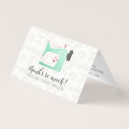 裁縫マシン上のシャビーシックなレースありがとう