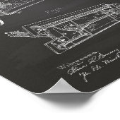 裁縫マシン1885特許技術 – シャルボード ポスター (角)