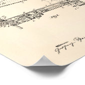 裁縫マシン1946特許技術古いピーパー ポスター (角)