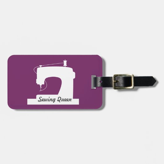 裁縫マシン/テキスト{Dark} ラゲッジタグ (正面横)