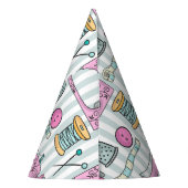 裁縫マシン – ピンククラフツソー パーティーハット (裏面)