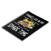 裁縫ユーモアおもしろいキルティング引用文 ノートブック (左側)