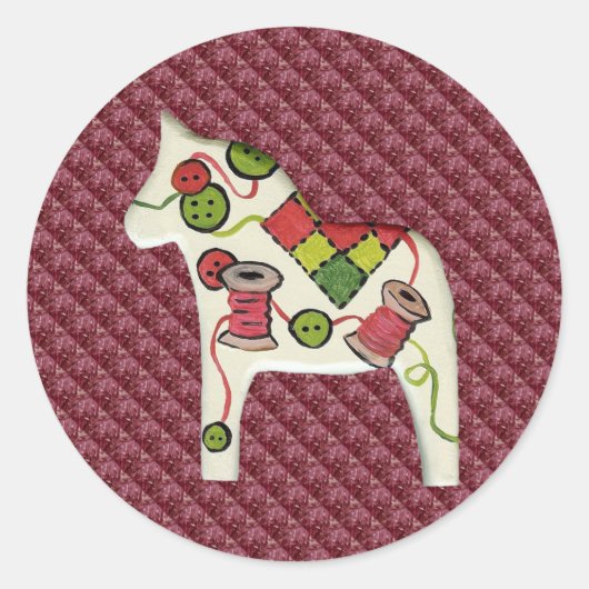 裁縫ルームのシール ラウンドシール (正面)