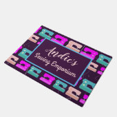 裁縫ルームキルターカラフルホームデコール ドアマット (アングル)