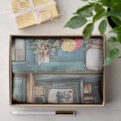 裁縫ルームジャンクジャーナルシリーズデザイン#14 薄葉紙 (ギフト)