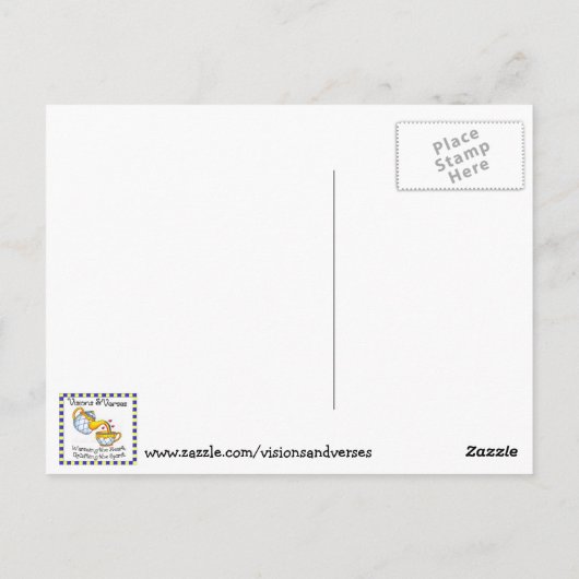 裁縫ルームライオンポス感動的トカード ポストカード (裏面)